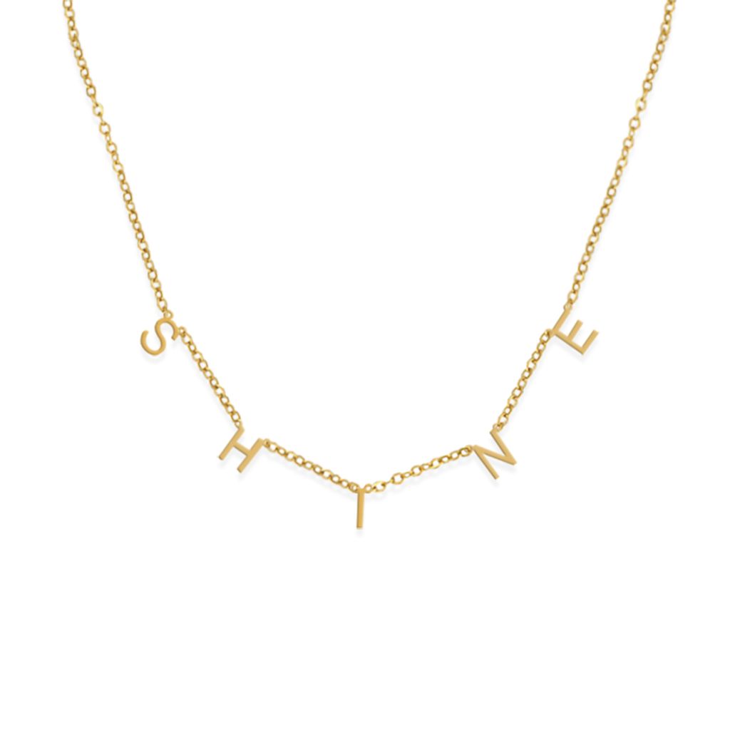 175_RADIANT｜字母｜訂製｜法式｜鎖骨｜項鍊-SHINE-做自己的光