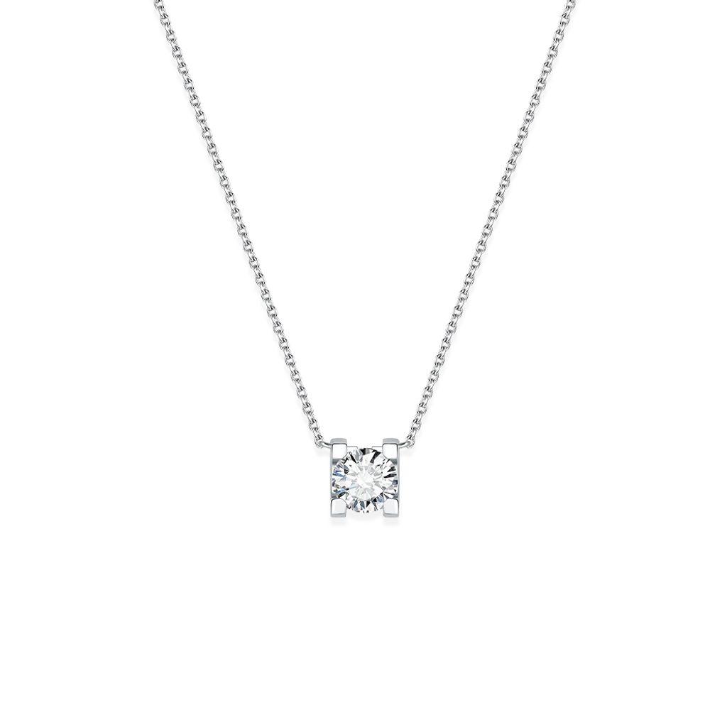 177_STELLAR｜莫桑鑽｜925純銀｜單鑽｜鑲嵌｜項鍊