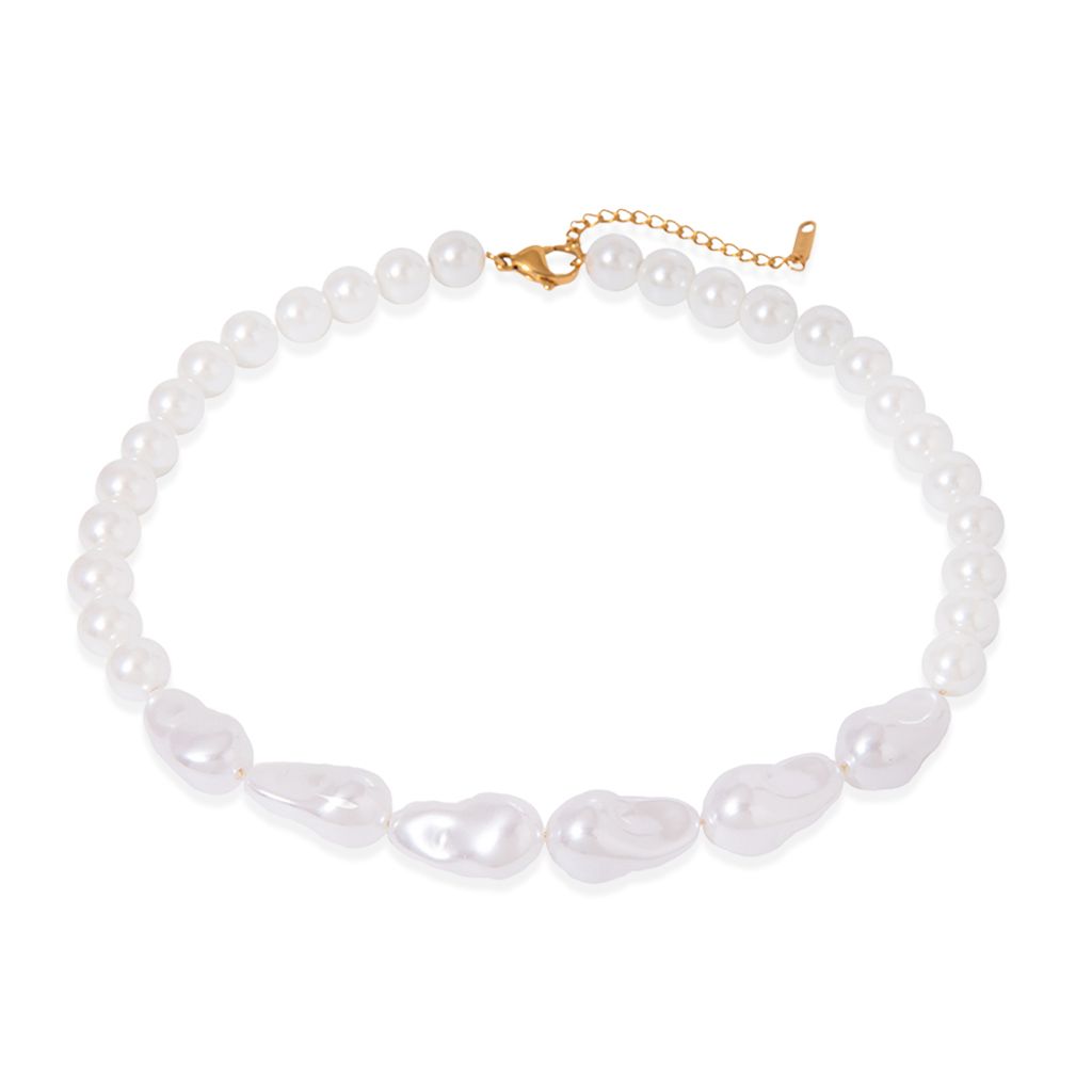 11_不規則珍珠項鍊N0041