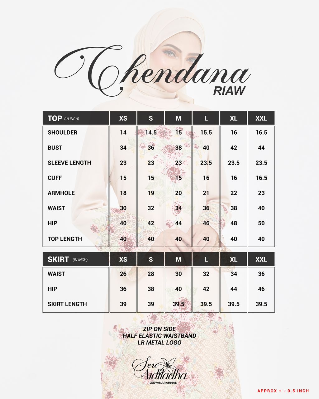 SIZING CHENDANA-01
