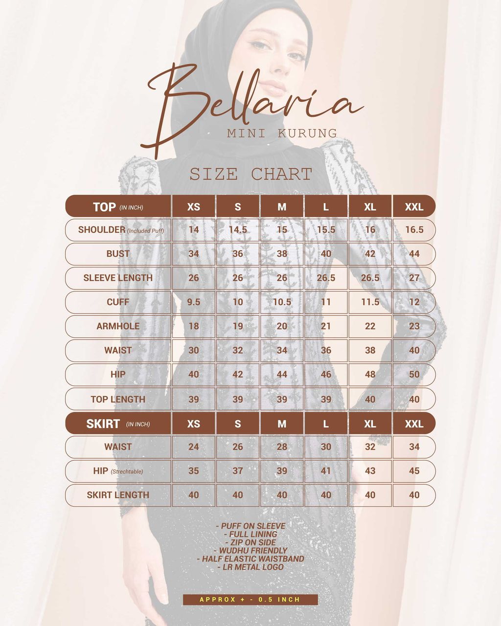 SIZING BELLARIA-01