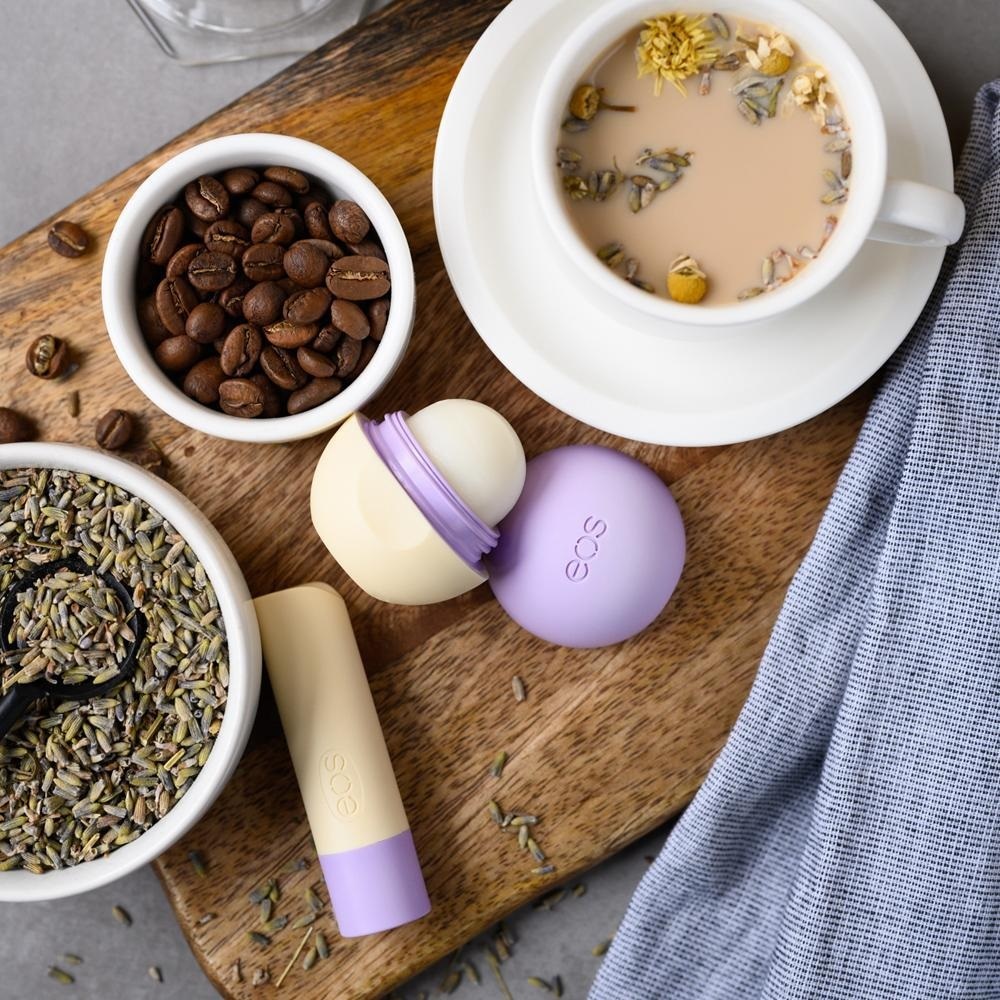 EOS Flavor Lab Collection Lavender Vanilla Latte Stick and Sphere Lip Balm, 2 Pack