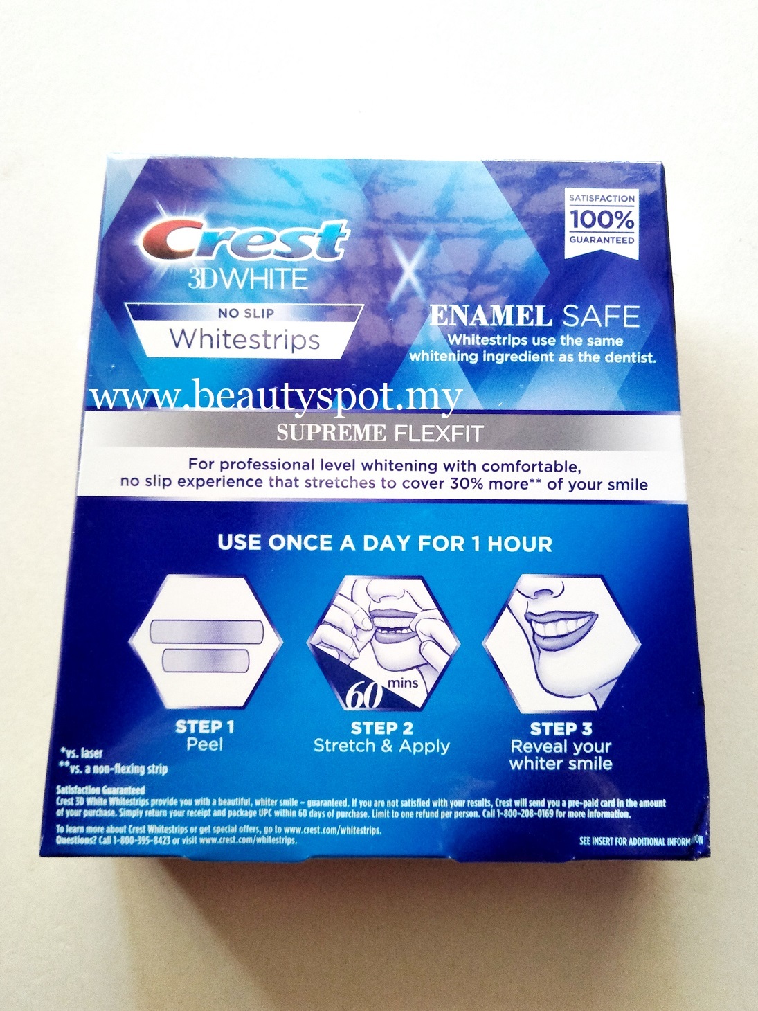 Crest 3D White Supreme FlexFit No Slip Whitestrips - Teeth Whitening Kit, 42 Strips – Beautyspot ...