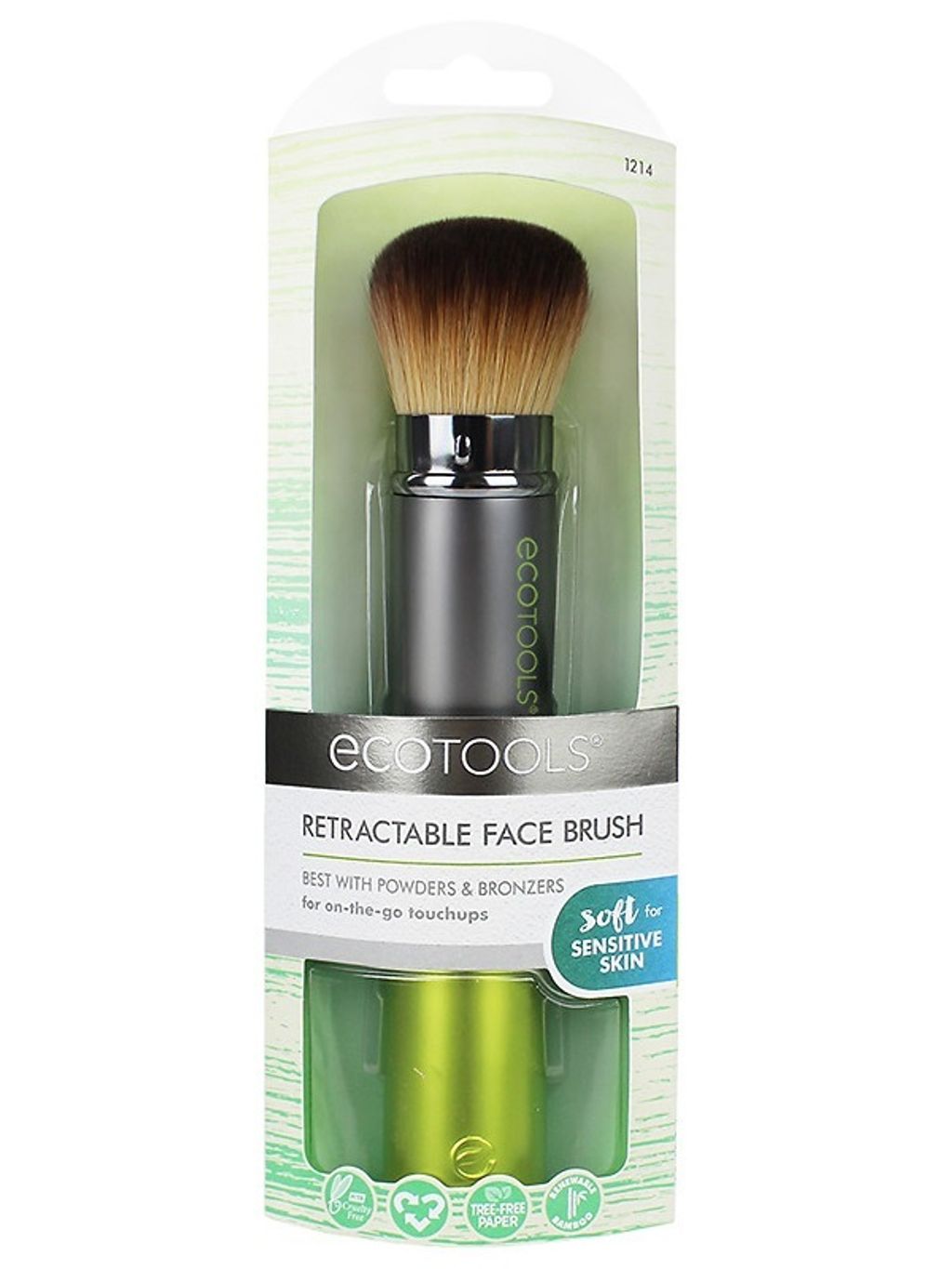 EcoTools Flawless Finish Powder Makeup Brush, For Powdered Blush