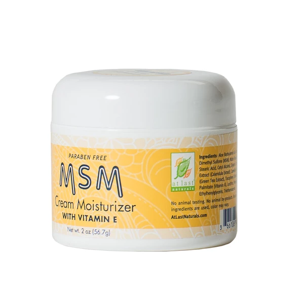At Last Naturals MSM Cream Moisturizer With Vitamin E Beautyspot