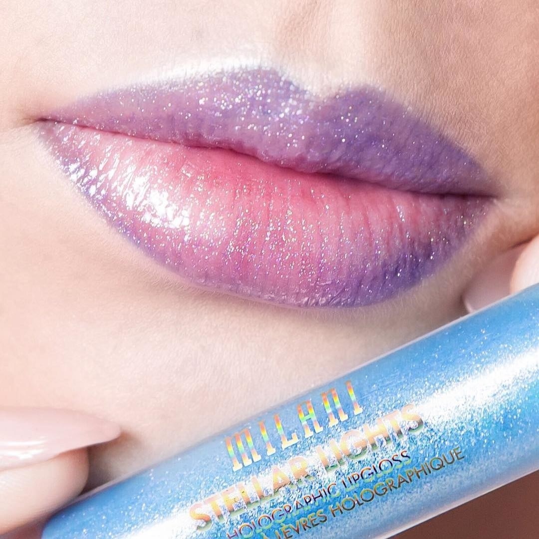 Milani Stellar Lights Holographic Lip Gloss 02 Iridescent Blue