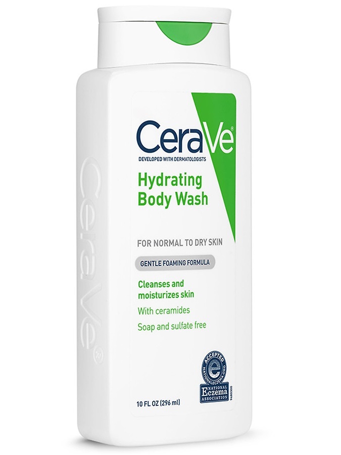 CeraVe Gentle Hydrating Body Wash Moisturizes Normal to Dry Skin, 10 oz