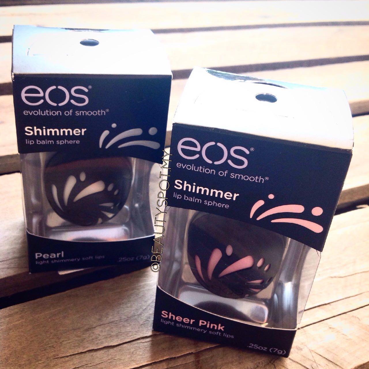 EOS Shimmer Lip Balm Pearl Beautyspot Malaysia's Health & Beauty