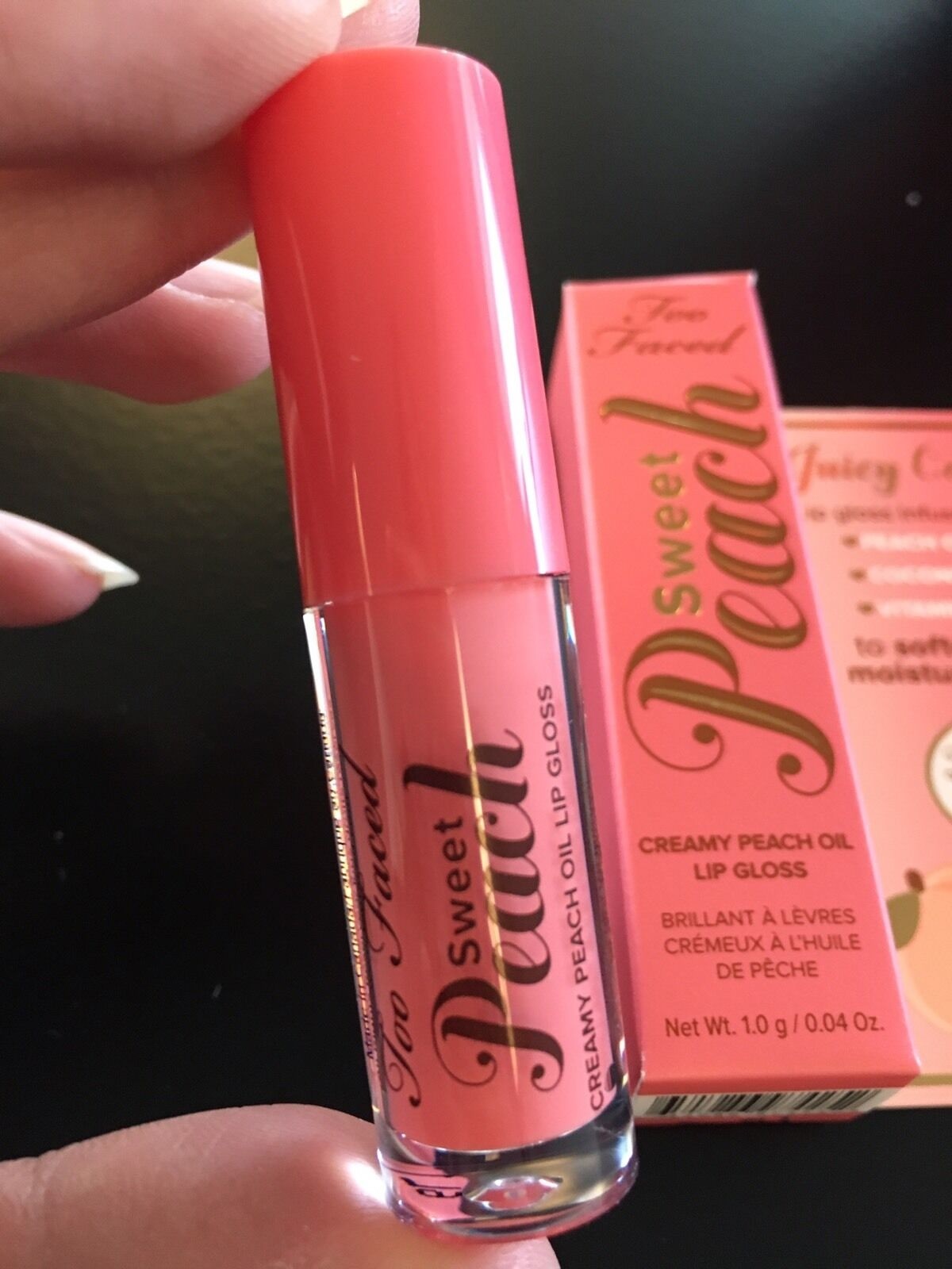 Too Faced Sweet Peach Creamy Oil Lip Gloss Deluxe Beautyspot Malaysia