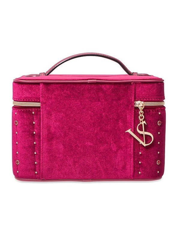 Victoria's Secret Runway Vanity Case (Hard Train Case) - Velvet Stud