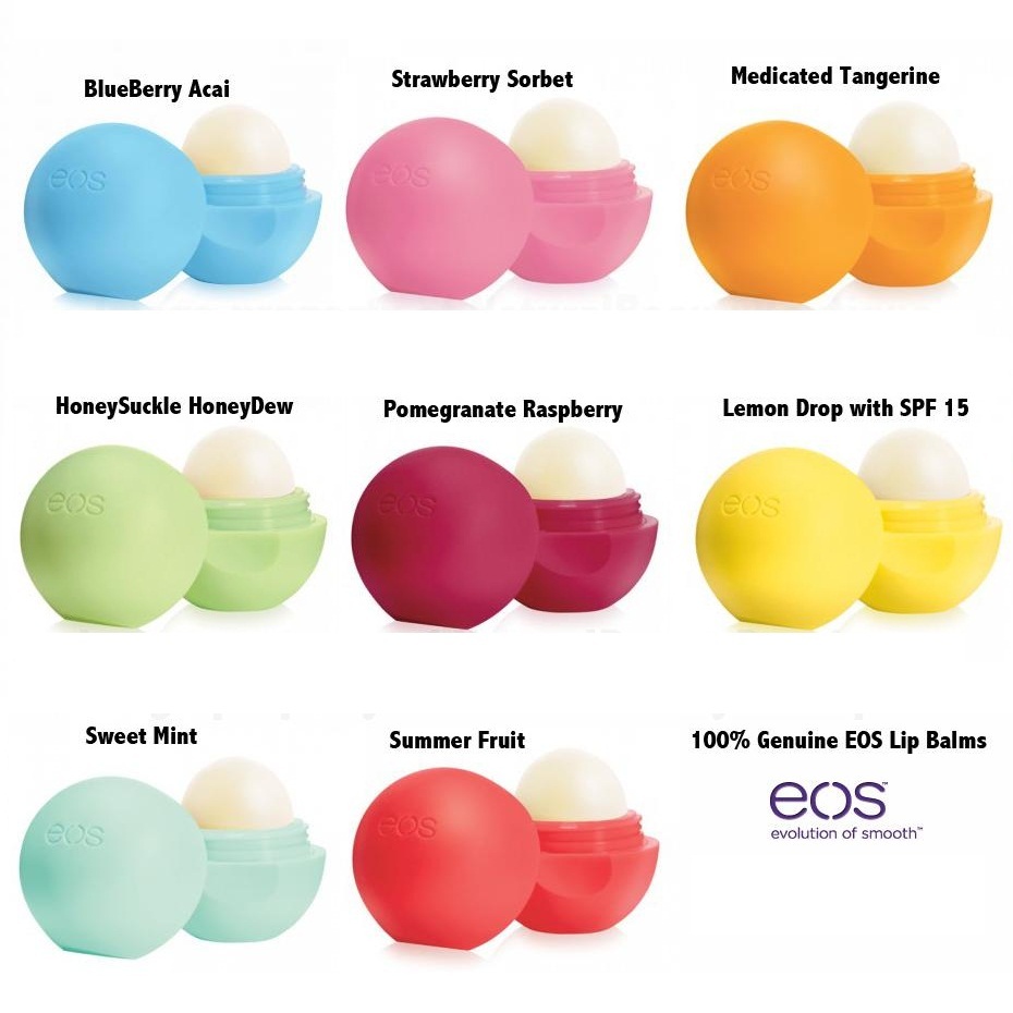 EOS Organic Lip Balm Summer Fruit Beautyspot Malaysia's Health & Beauty Online Store
