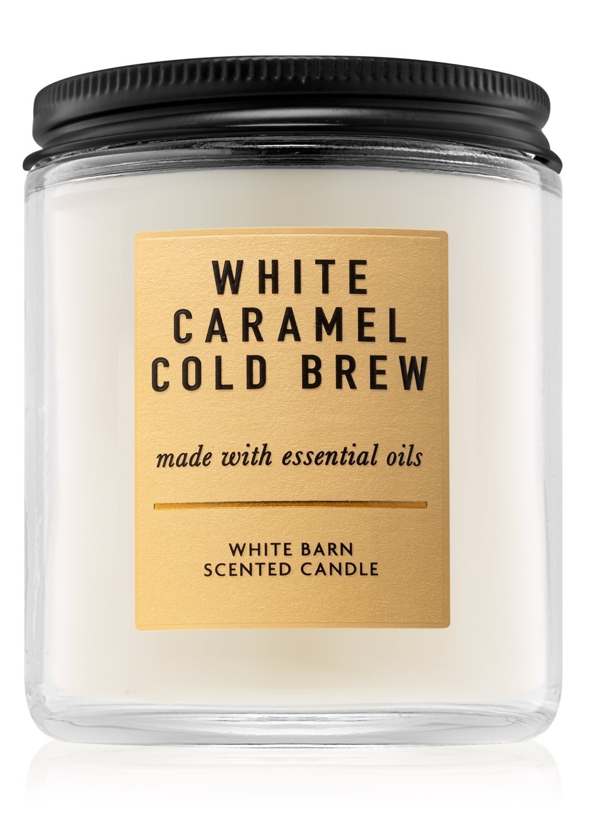 Bath & Body Works Single Wick Candle - White Caramel Cold Brew ...