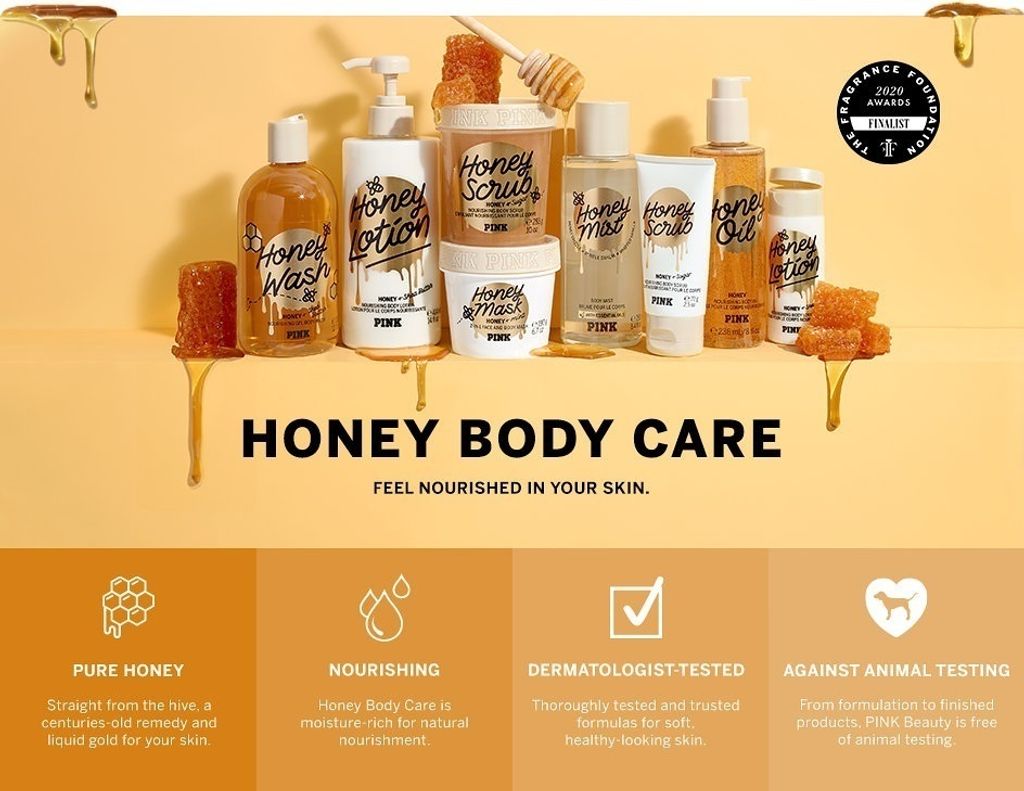 Victoria's Secret PINK Mini Honey Lotion Nourishing Body Lotion with Pure  Honey – Beautyspot | Malaysia's Health & Beauty Online Store