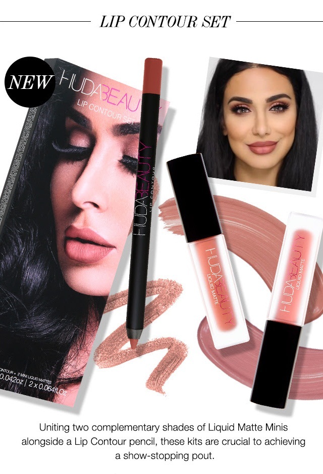 HUDA BEAUTY Lip Contour Set Trendsetter & Bombshell Beautyspot