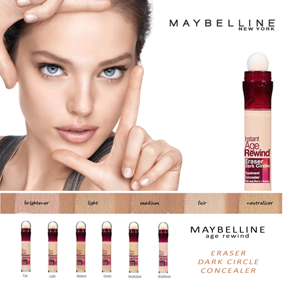 Maybelline Instant Age Rewind Eraser Dark Circle Treatment Concealer - 160  Brightener – Beautyspot | Malaysia's Health & Beauty Online Store