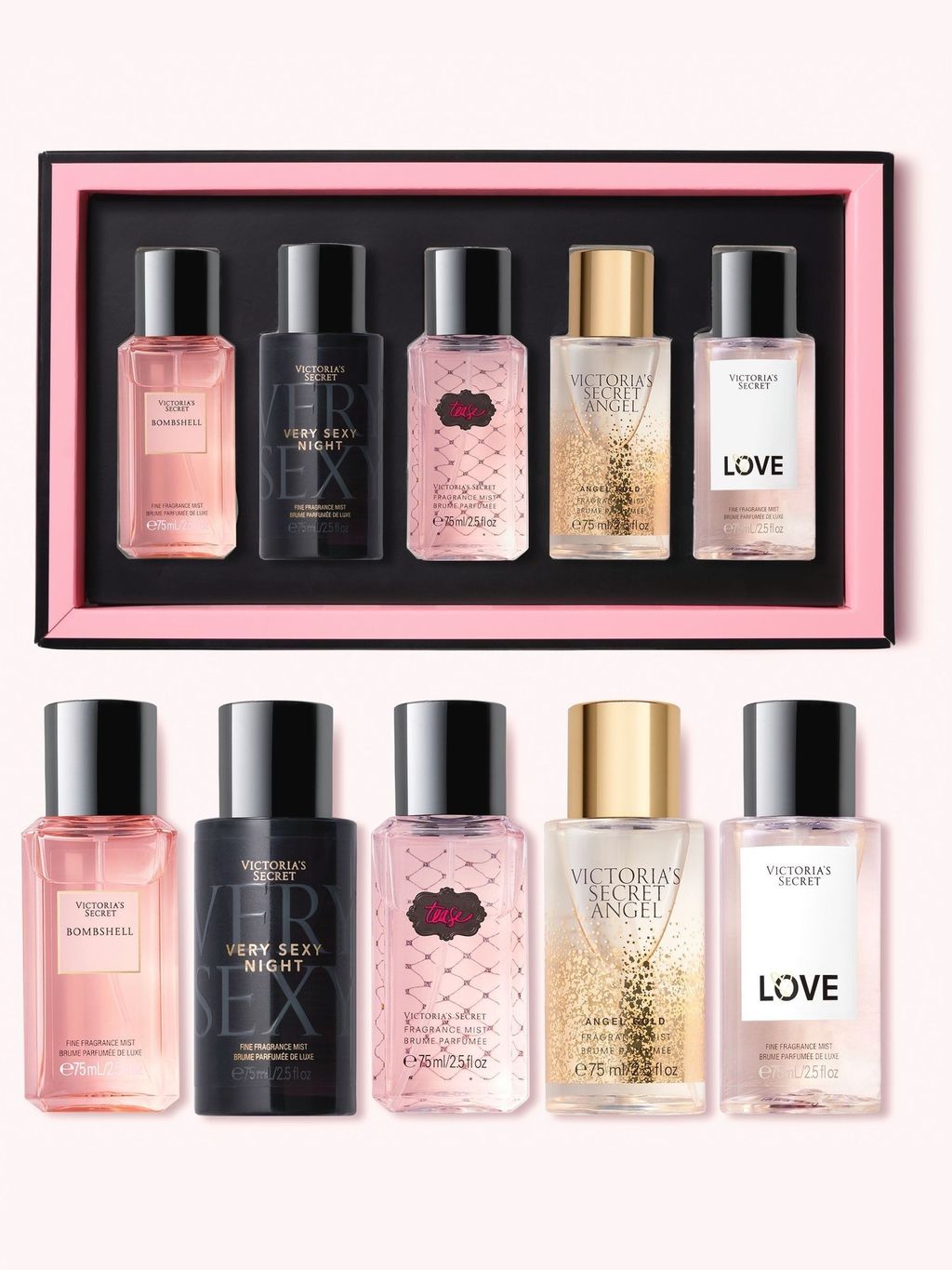 Victoria's Secret Fragrance Mist Collection 4 Piece Mini Mist Gift