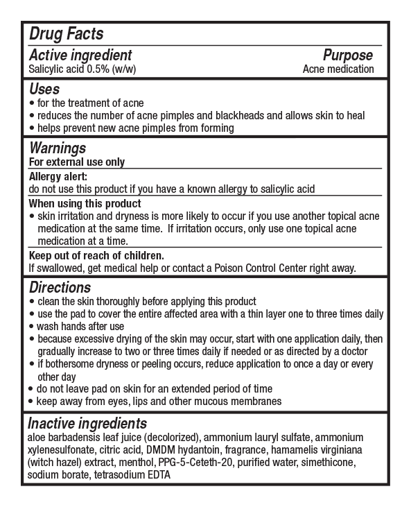 Stridex Acne Control Medicated Pads with Salicylic Acid Sensitive 55