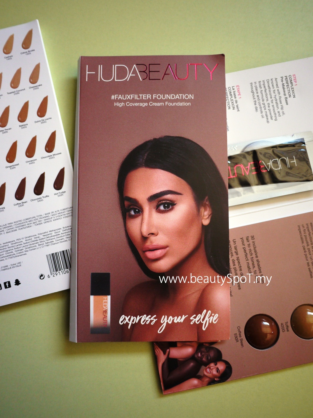 HUDA BEAUTY Foundation & Primer Sample Beautyspot Malaysia's Health & Beauty Online Store