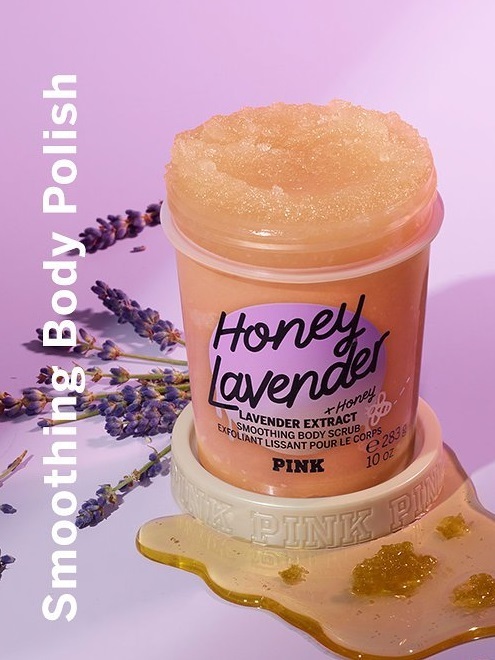 Victoria's Secret PINK Honey Lavender Smoothing Body Scrub with Pure Honey  and Lavender Extract – Beautyspot | Malaysia's Health & Beauty Online Store