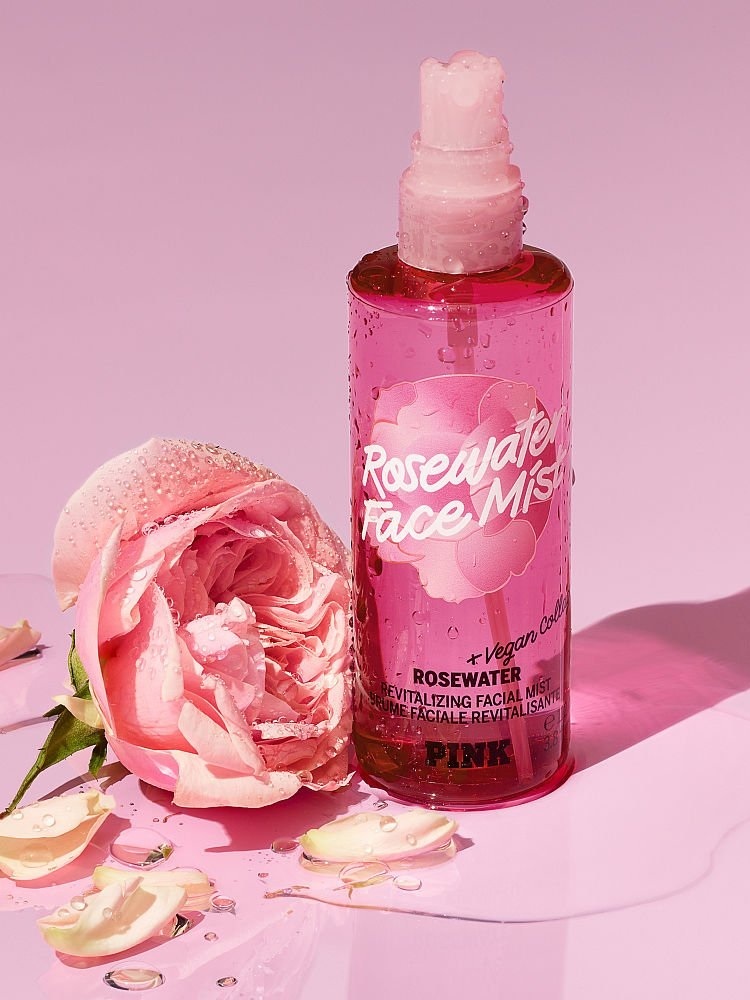 Victoria's Secret PINK Rosewater Revitalizing Facial Mist with Vegan  Collagen (Dewy & Glowing) – Beautyspot | Malaysia's Health & Beauty Online  Store