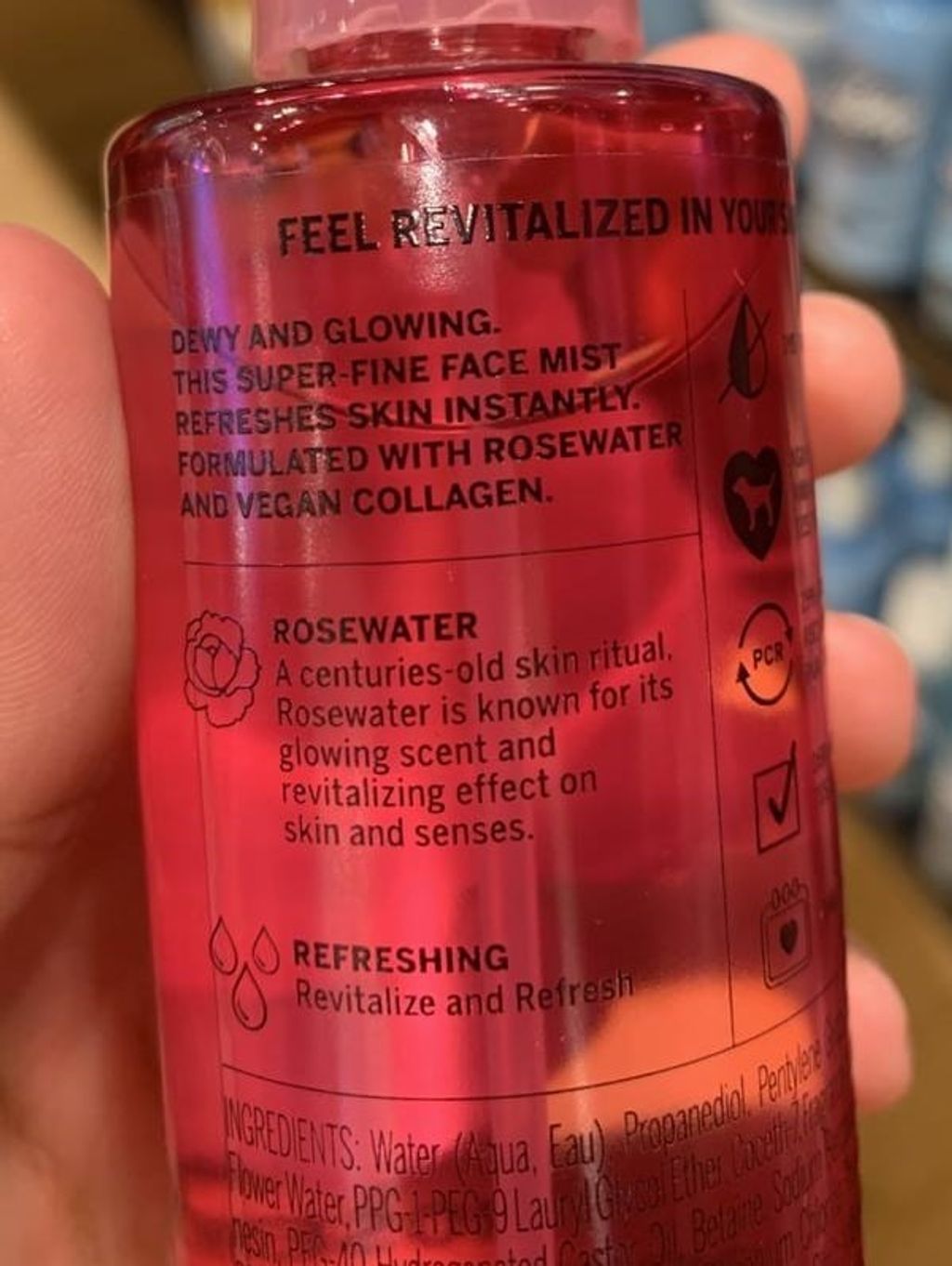 Victoria's Secret PINK Rosewater Revitalizing Facial Mist with Vegan  Collagen (Dewy & Glowing) – Beautyspot | Malaysia's Health & Beauty Online  Store