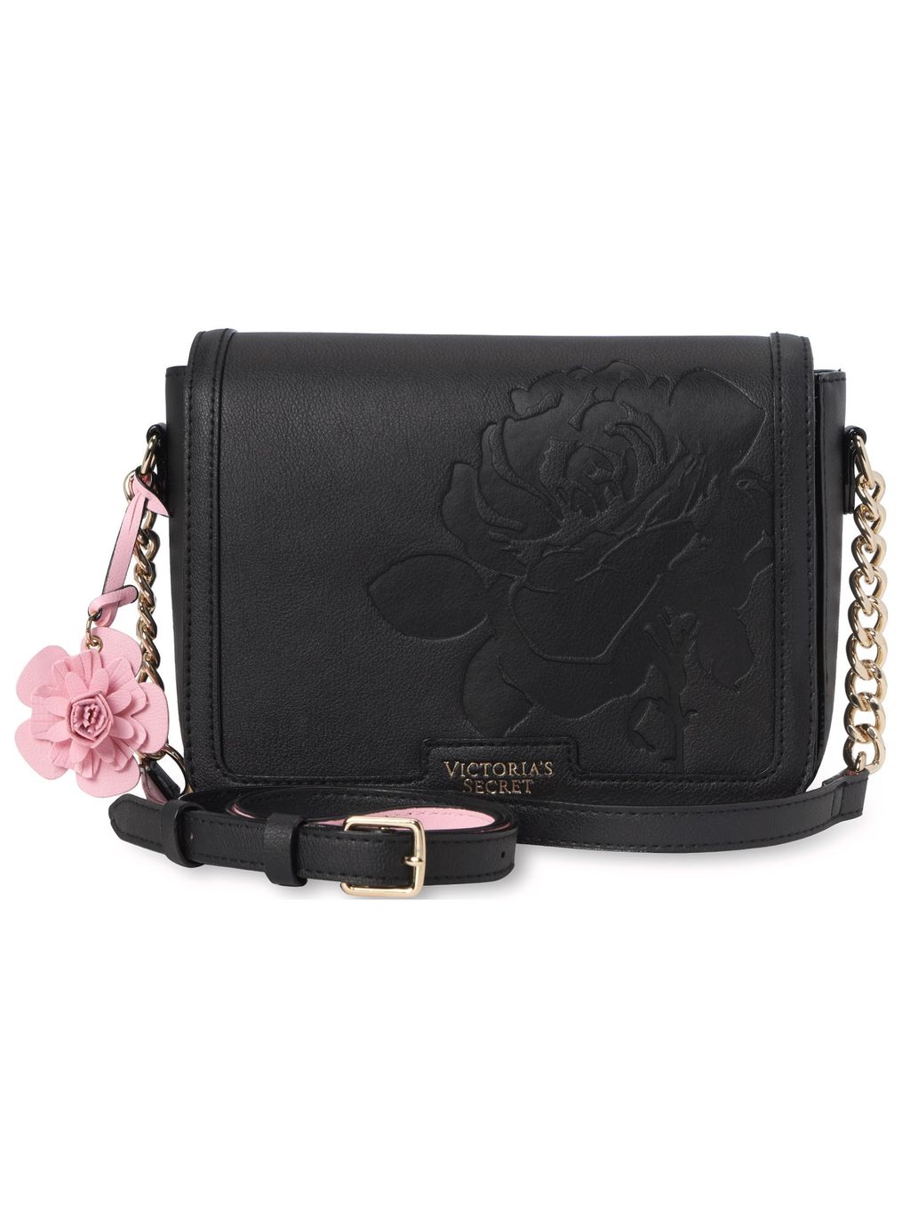 Bolsa Victorias Secret Lunar Rose Crossbody Black