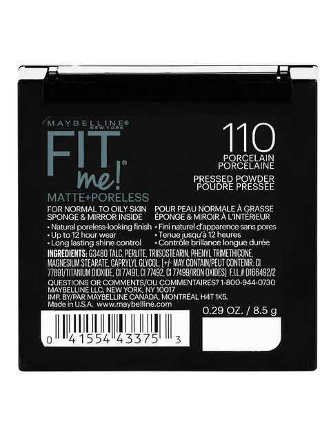 Maybelline Fit Me Matte + Poreless Pressed Face Powder Makeup ...