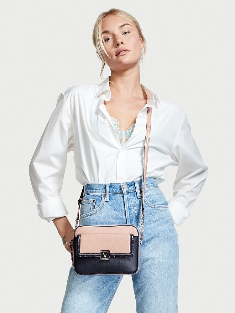 Victoria's Secret The Victoria Top-Zip Crossbody - Pastel Victoria's Secret The Victoria Top-Zip Crossbody - Pastel