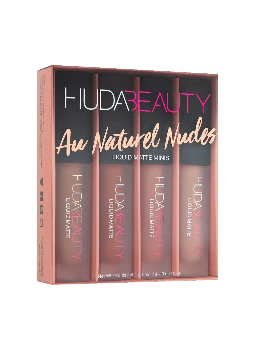 HUDA BEAUTY Liquid Matte Minis – Au Naturel Nudes – Beautyspot ...
