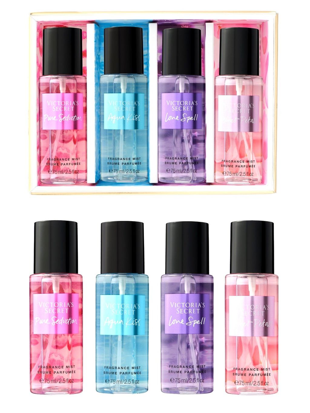 Kit Victoria's Secret Travel Size - 75 Ml, CM Outlet