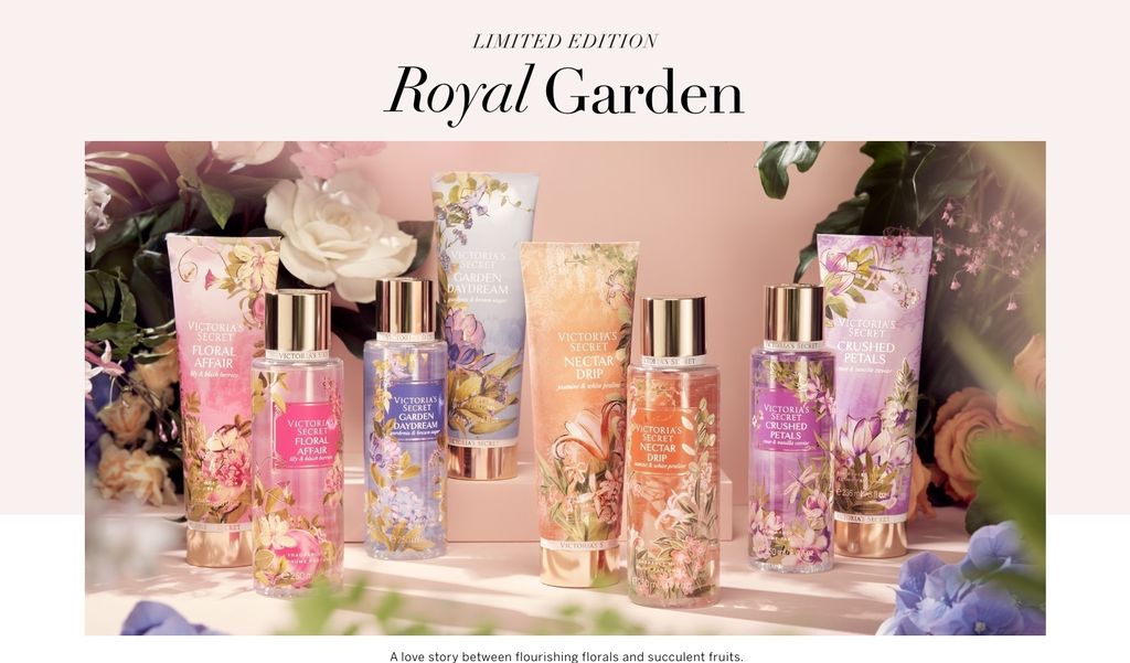 VICTORIA'S SECRET New Limited Edition Royal Garden Fragrance Lotion  Collection — Floral Affair Lily and Blush Berries, Beauty & Personal Care,  Bath & Body, Body Care on Carousell