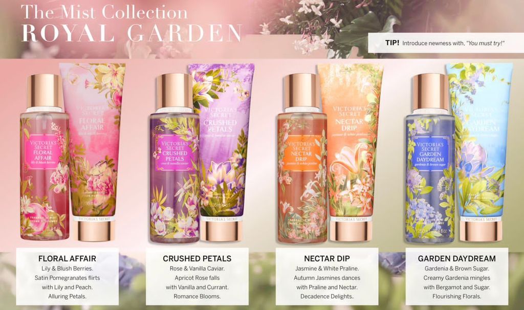 Victoria's Secret Royal Garden Fragrance Mist - Floral Affair – Beautyspot