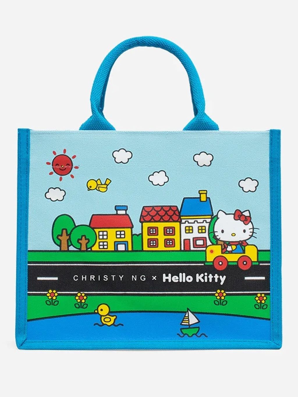 トートバッグ CHRISTY NG HELLO KITTY TOWN GROCERY TOTE Christy Ng x HELLO KITTY Town Mini Grocery Tote – Beautyspot