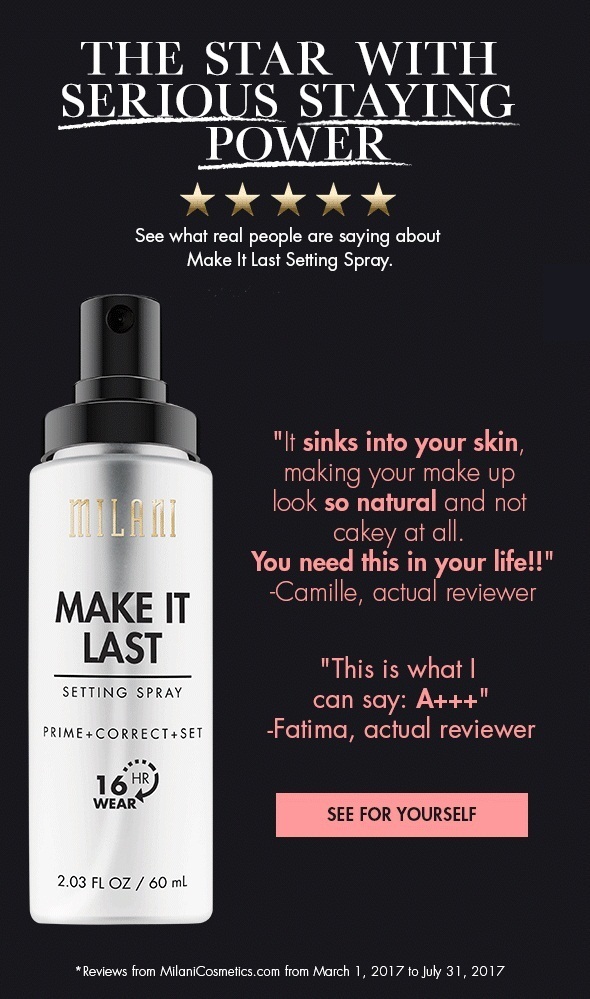 Milani Make It Last Setting Spray (Prime + Correct + Set) Travel Size