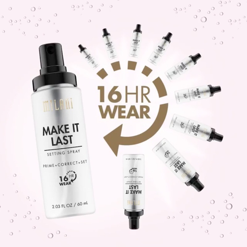 Milani Make It Last Setting Spray (Prime + Correct + Set) Travel Size
