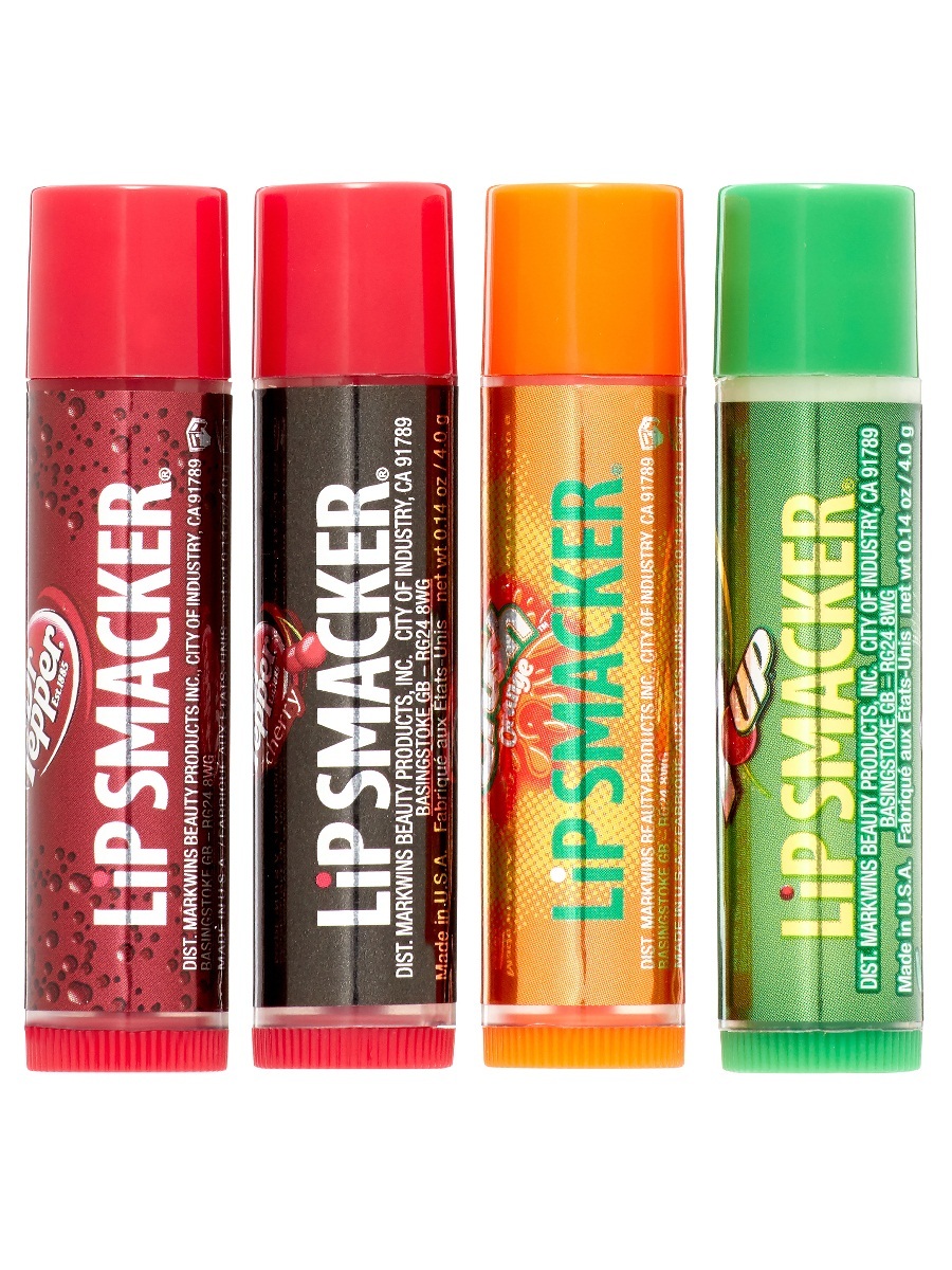 Lip Smacker Dr Pepper Holiday Lip Balm Tin Set 4 Count Beautyspot