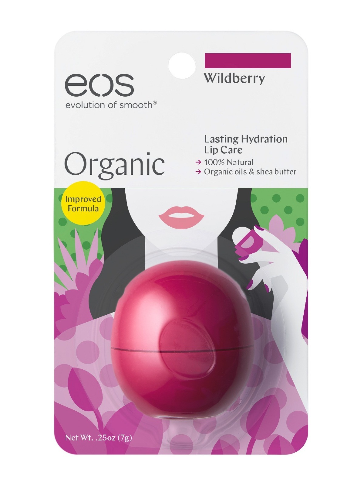 EOS Organic Lip Balm Wildberry Beautyspot Malaysia's Health & Beauty Online Store