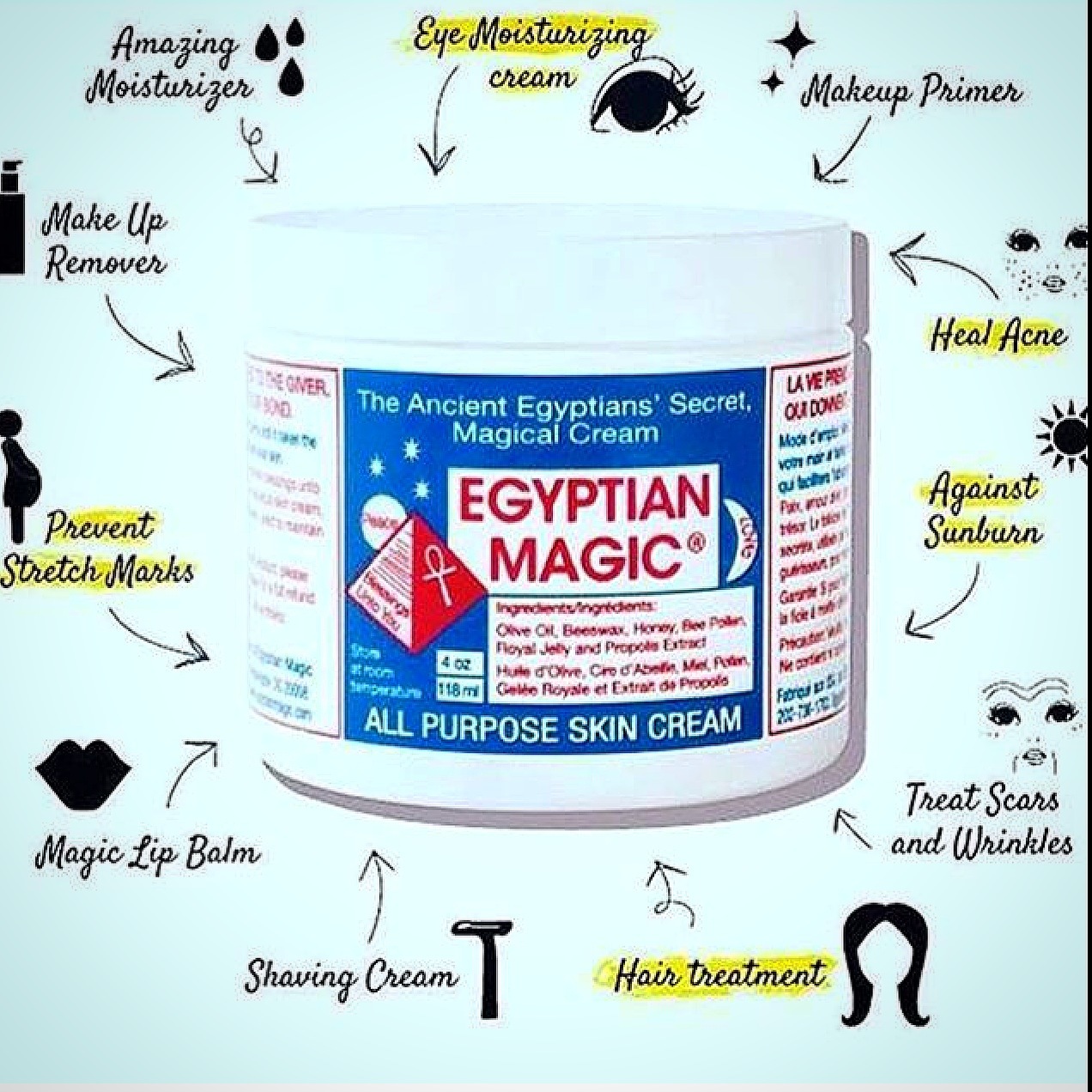 Egyptian Magic All Purpose Skin Cream 2 Oz Beautyspot Malaysia S