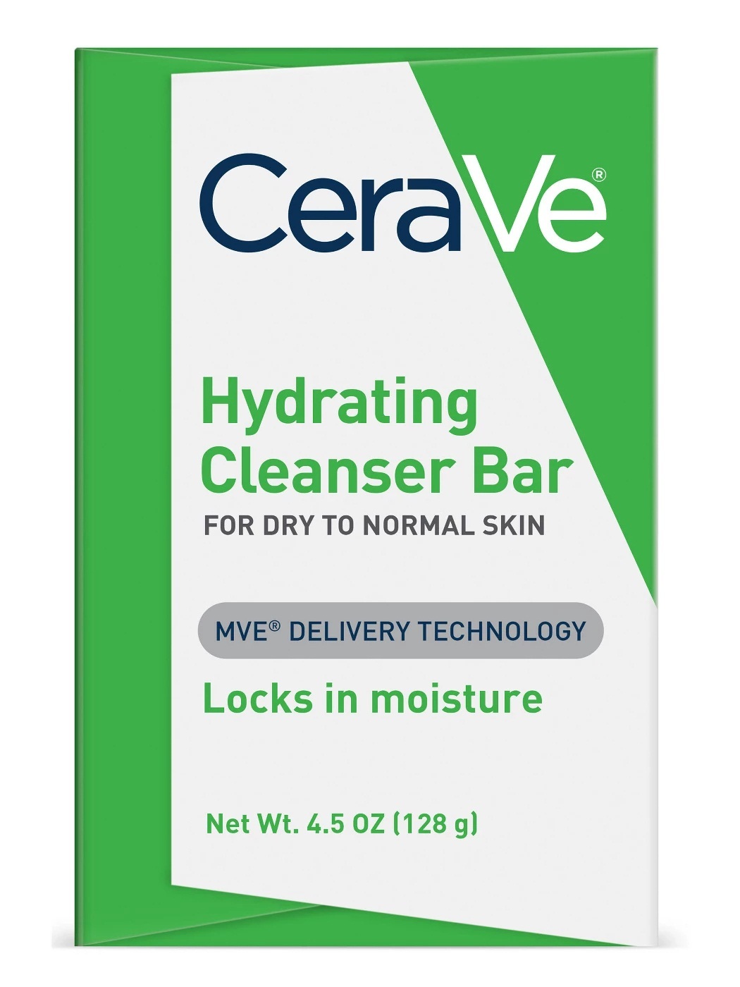 CeraVe Hydrating Cleanser Bar for Normal to Dry Skin, 4.5 oz (128g