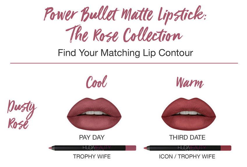 HUDA BEAUTY Power Bullet Matte Lipstick Third Date Beautyspot