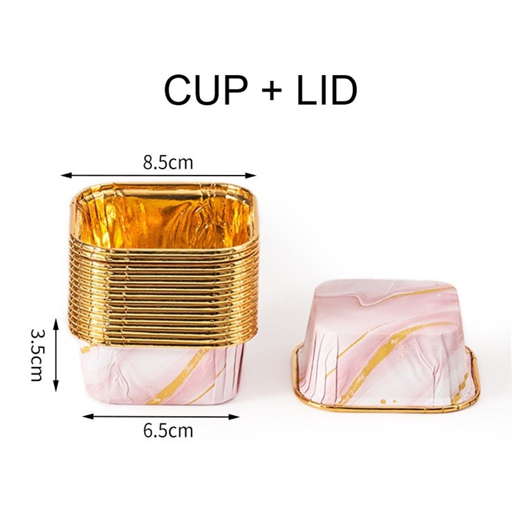 Square Foil_Marble Pink