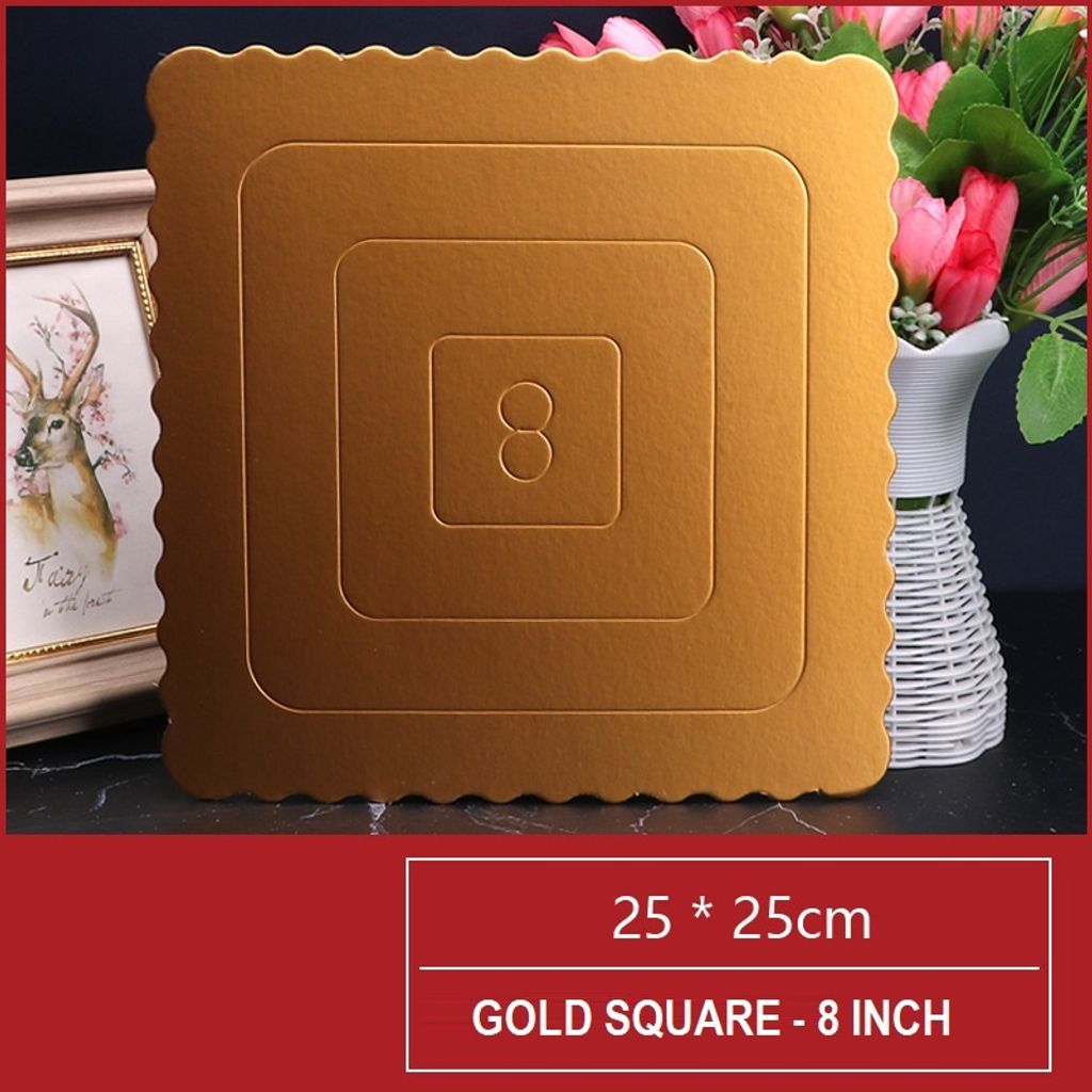 Cake Board_Gold Square 8