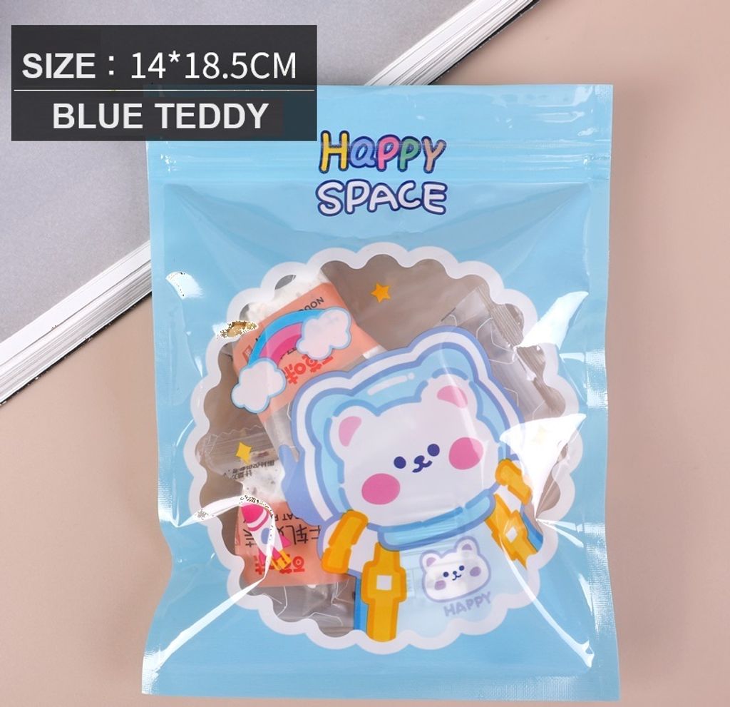 Ziplock Bag_Jar_Teddy Blue L