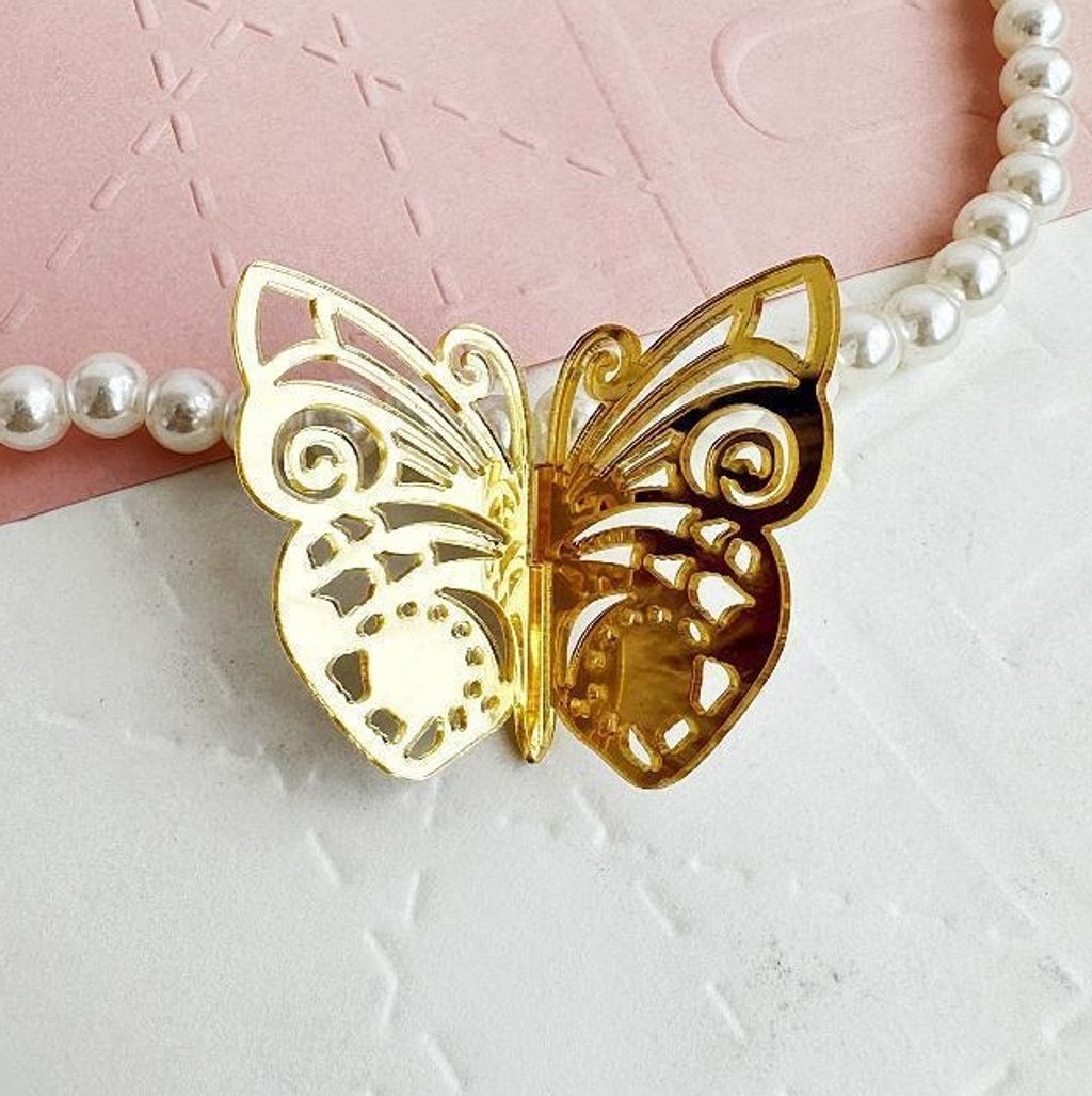 3D Topper_3D Butterfly Gold A