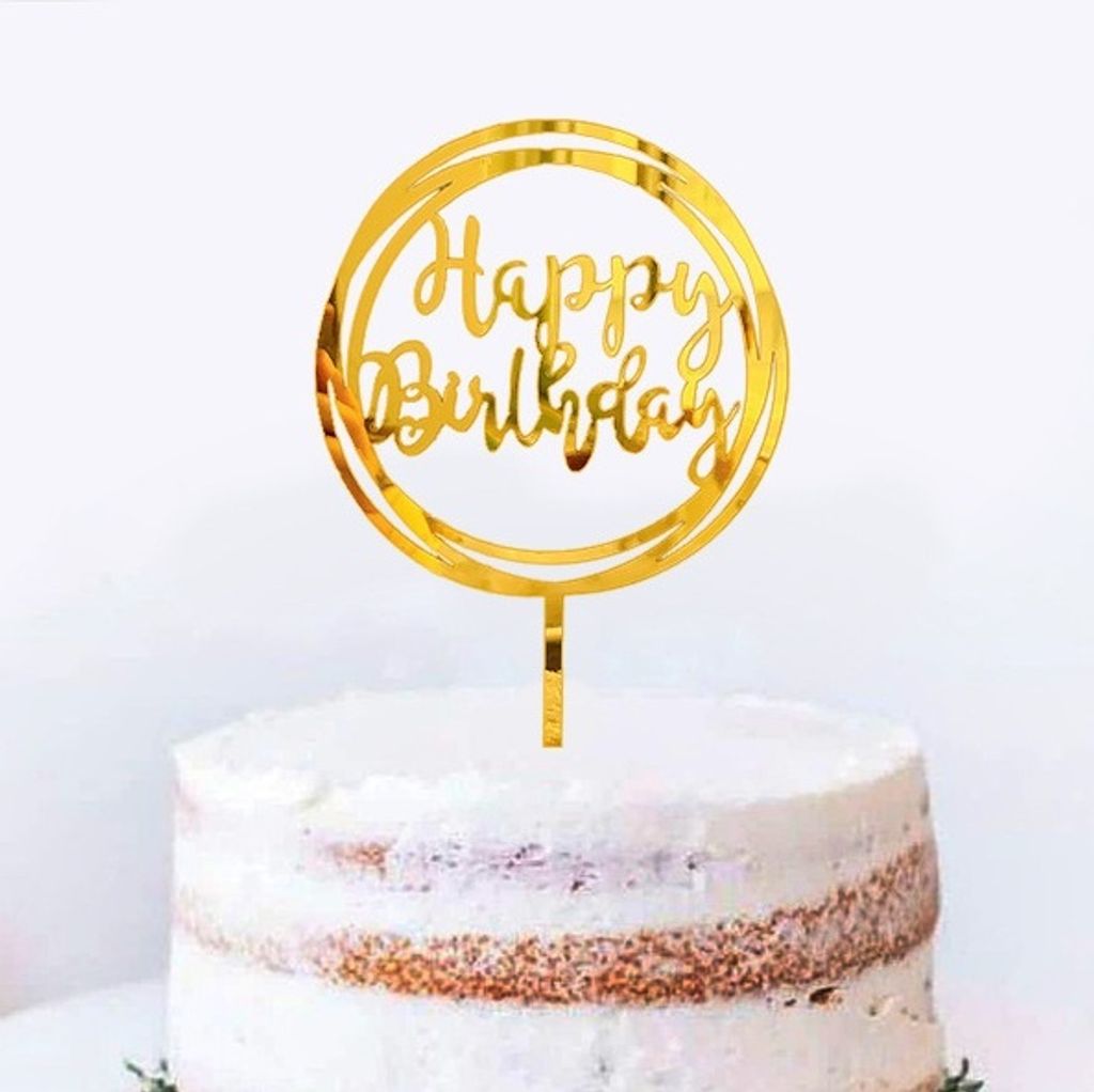 Topper_HB Round Gold