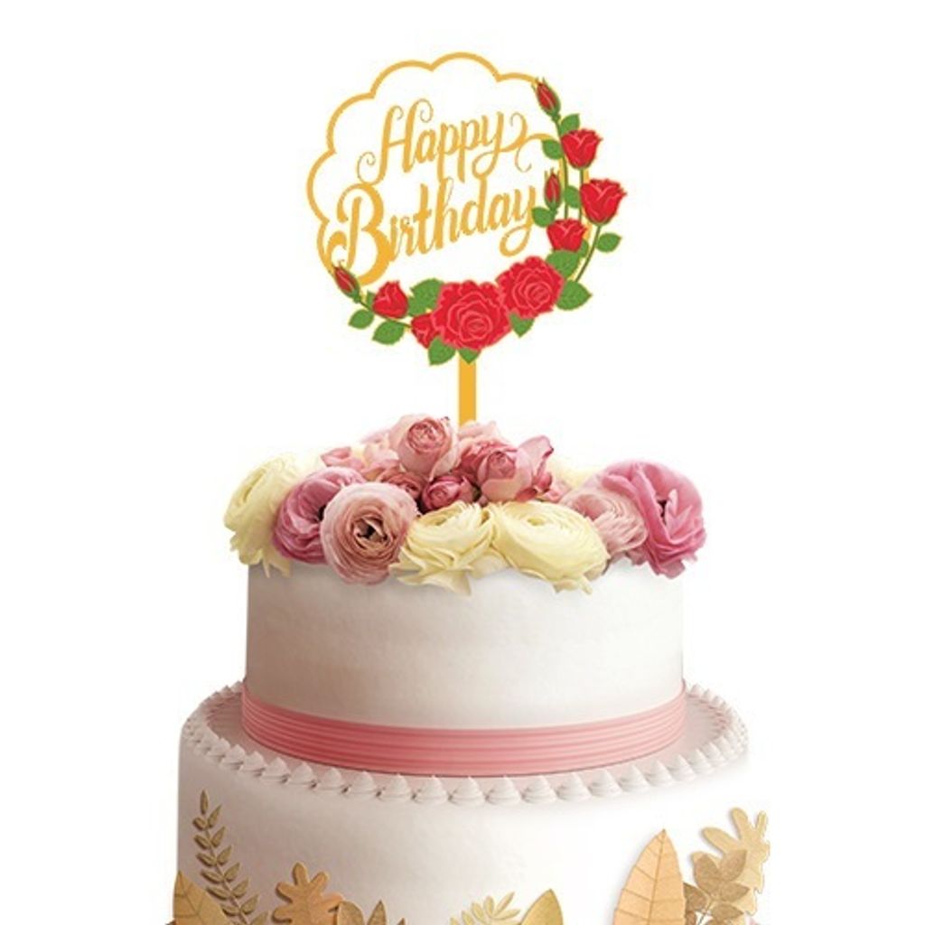 3D Topper_HB Flower Rose
