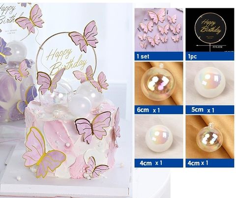 Set_Pink Butterflies