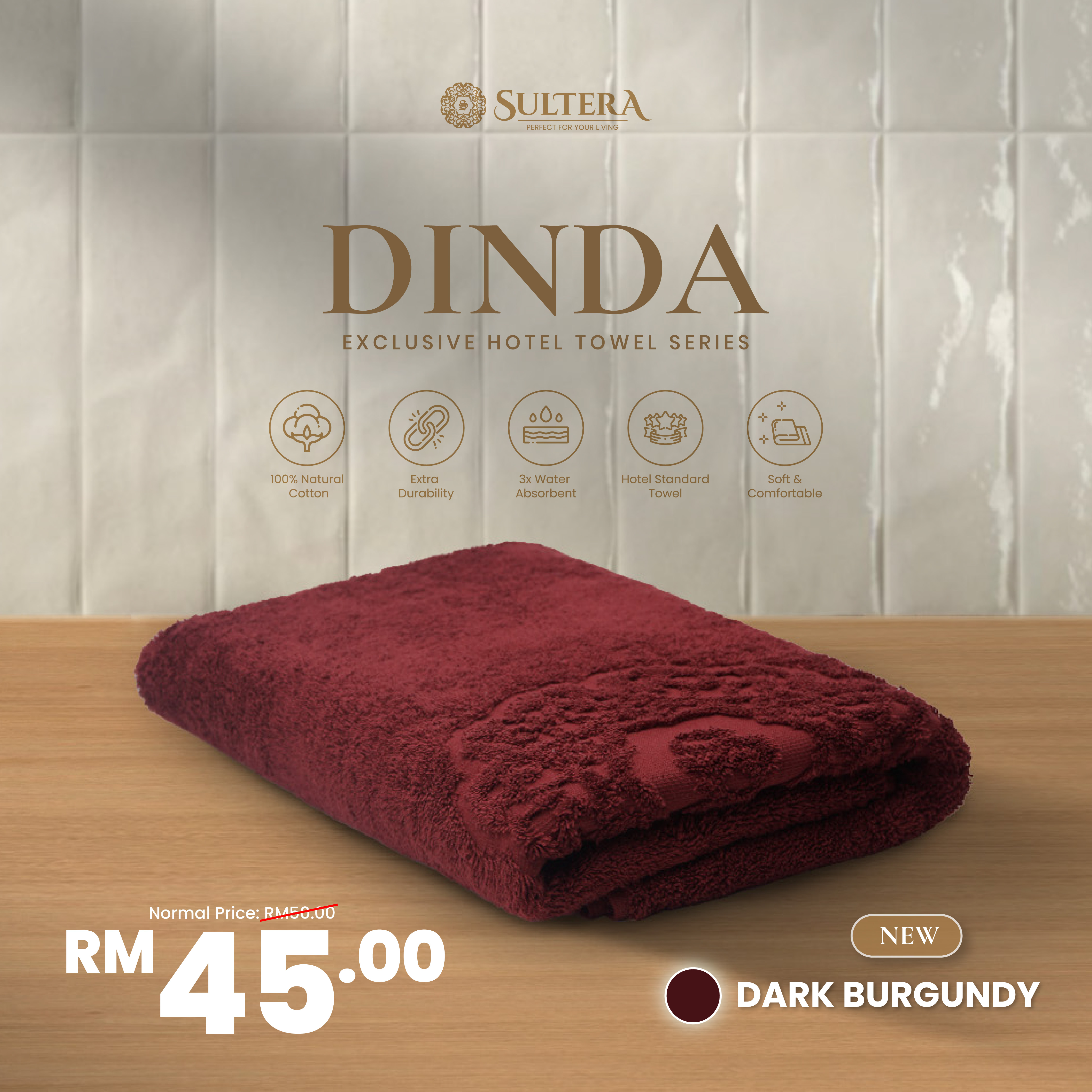 Price Poster Dinda-Dark burgundy