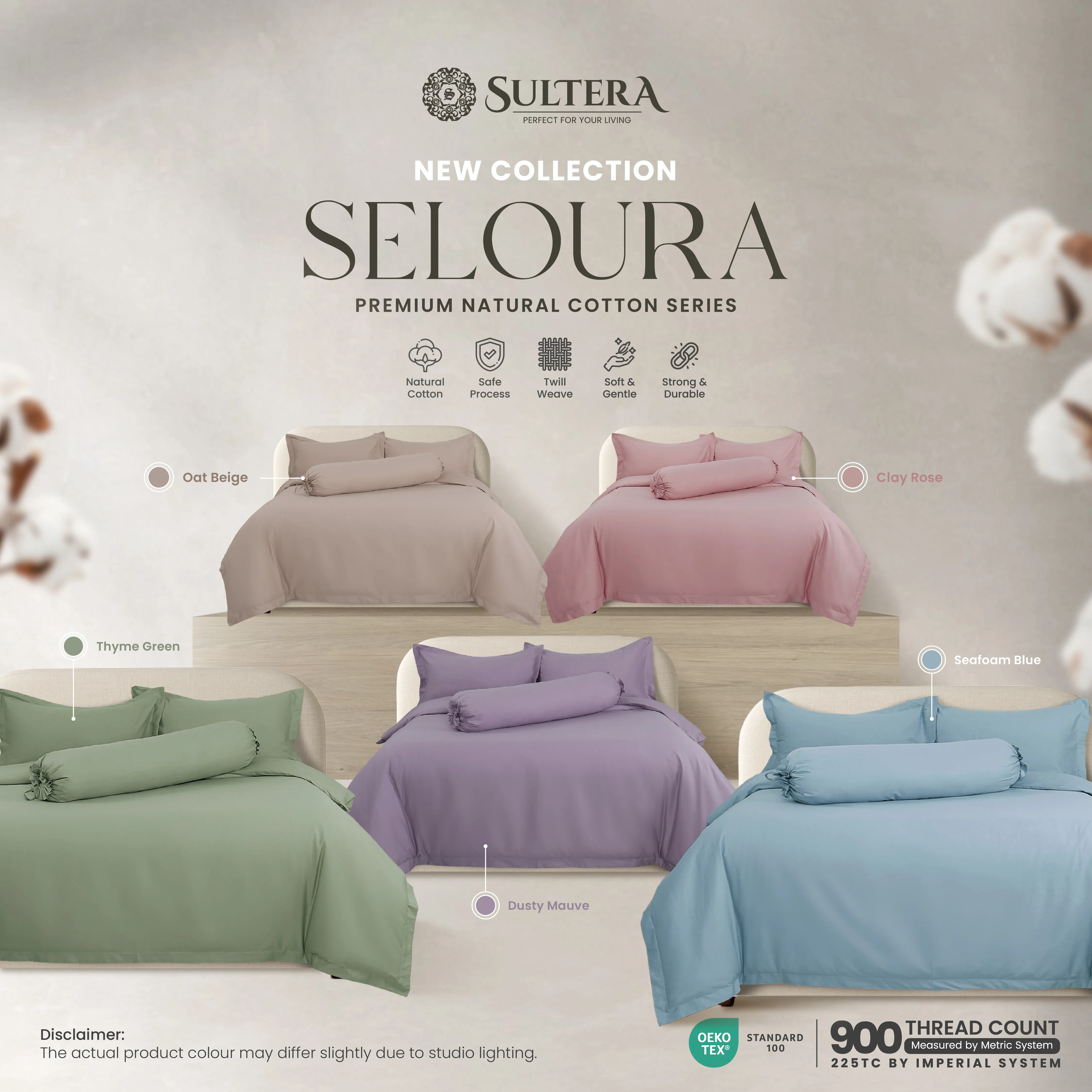SELOURA: Premium Natural Cotton Series | Sultera