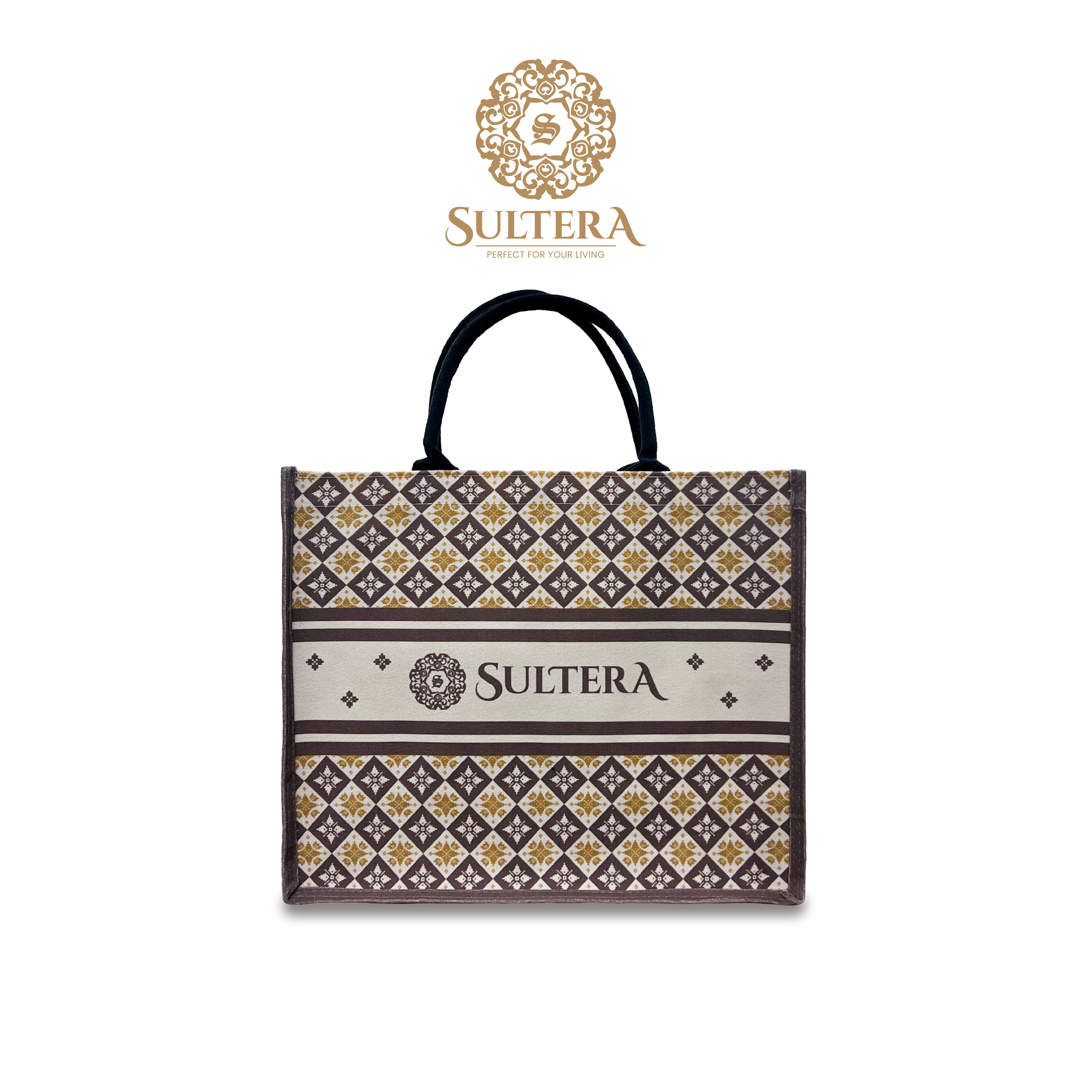 Totebag Songket- Brown